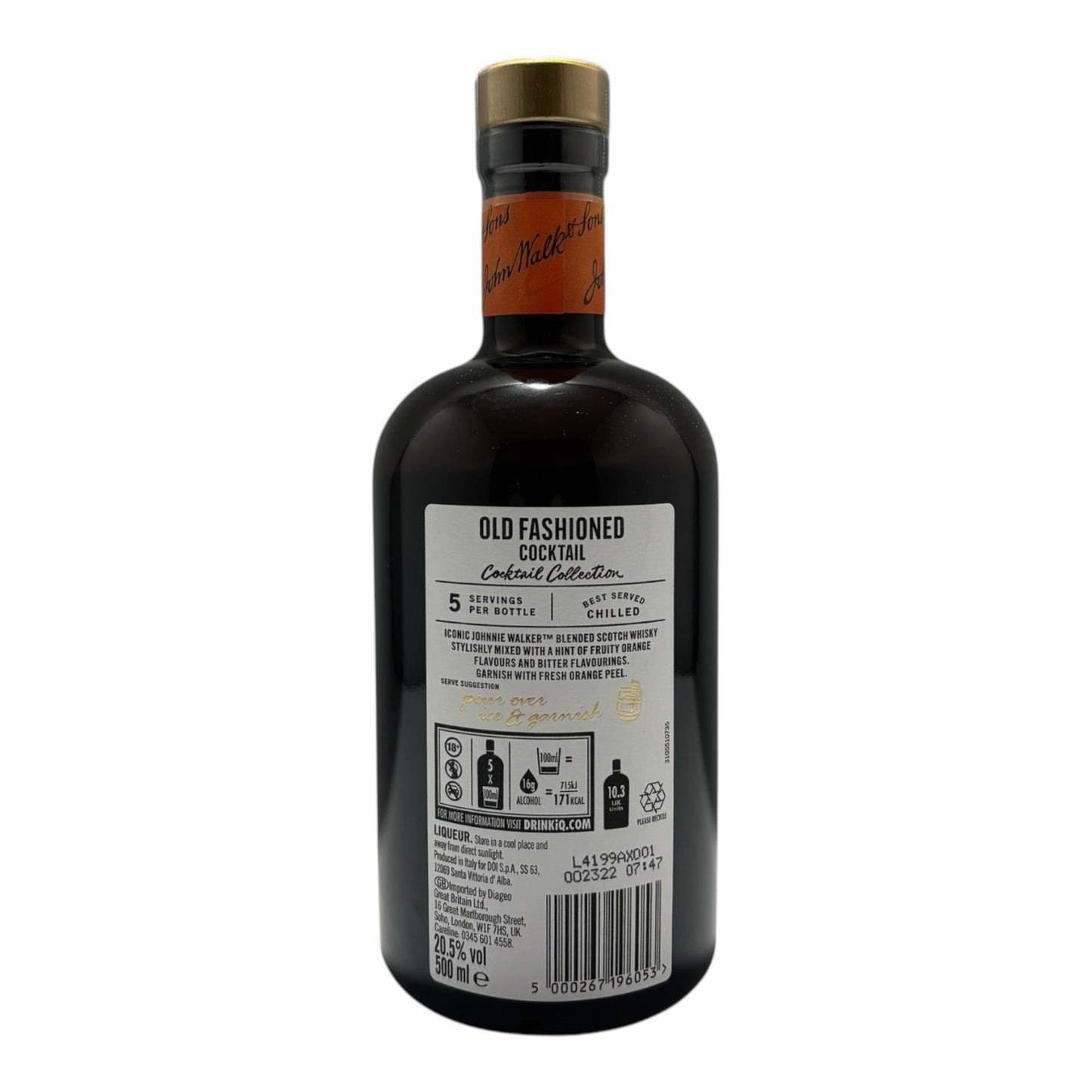 Johnnie Walker Old Fashioned Cocktail