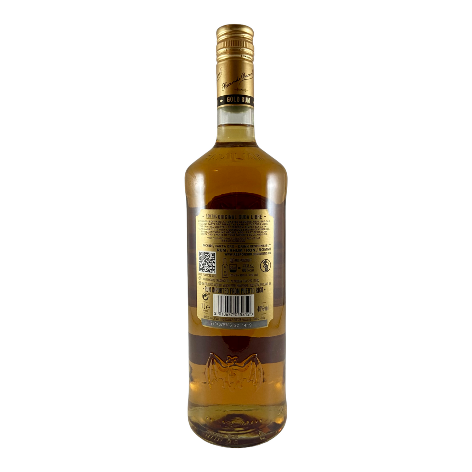 Bacardi Carta Oro - Dramante