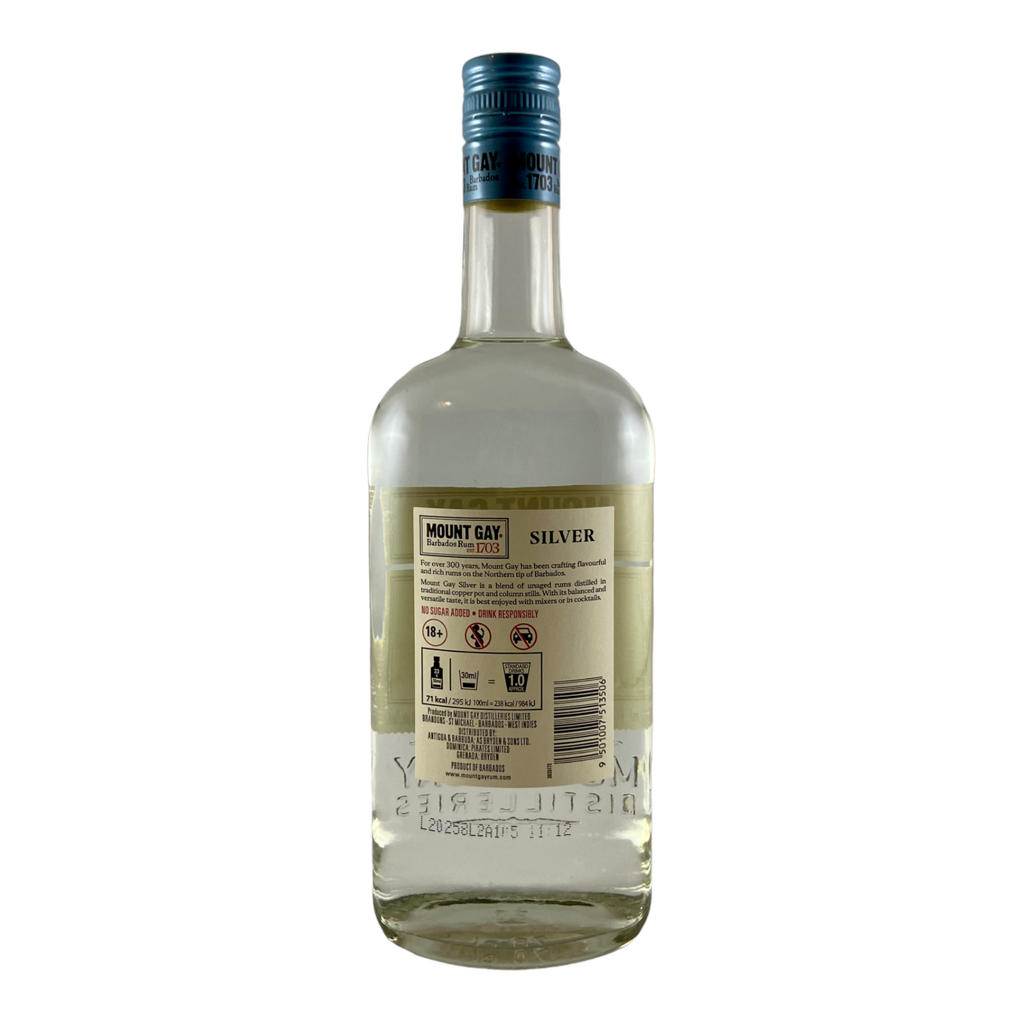 Mount Gay Barbados Rum Silver - Dramante