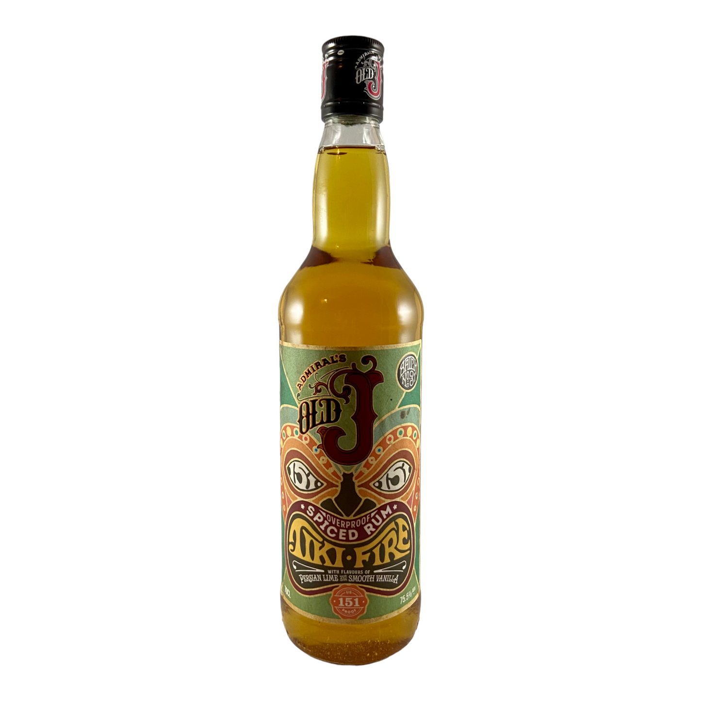 Old J Fire Tiki Spiced Rum - Dramante