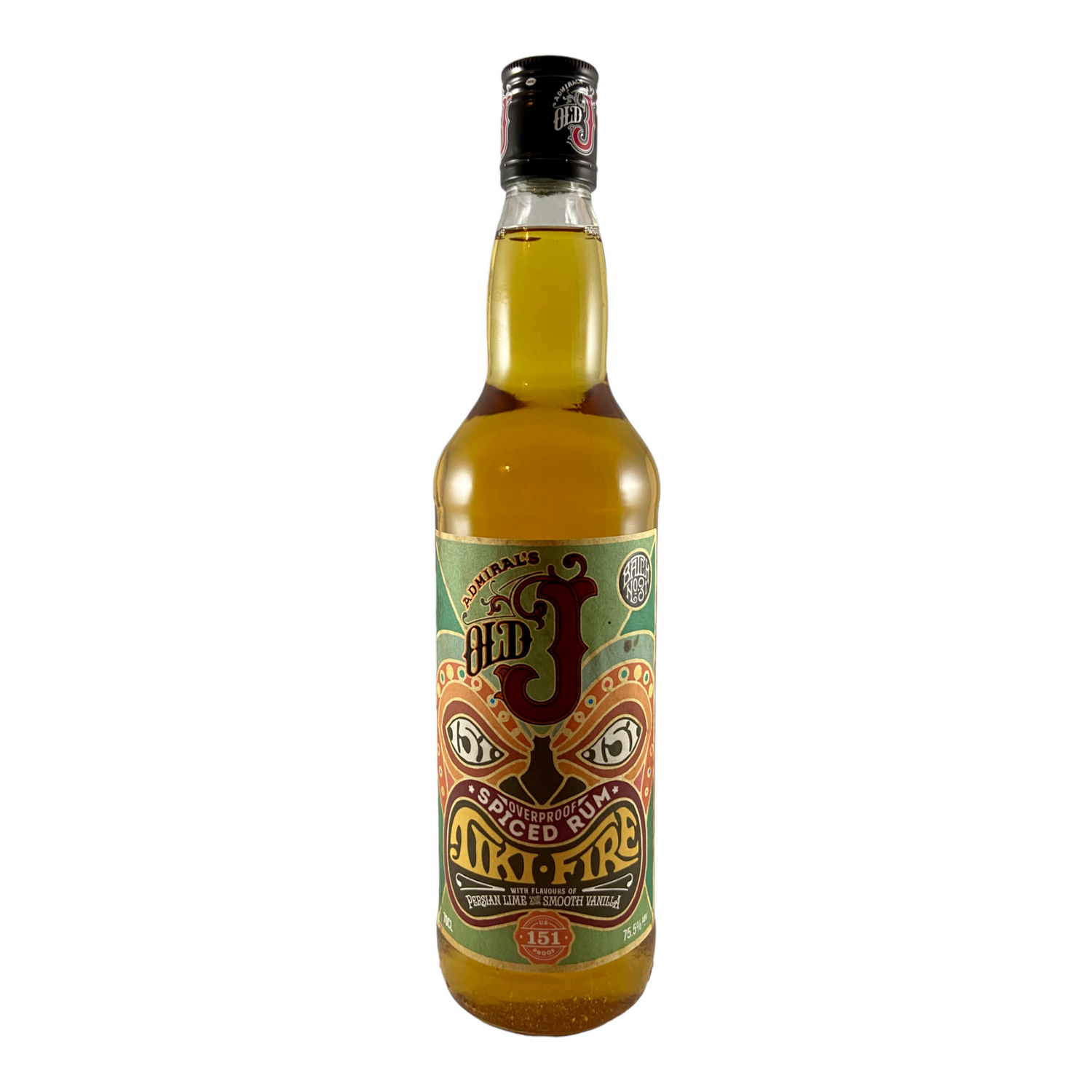 Old J Fire Tiki Spiced Rum - Dramante